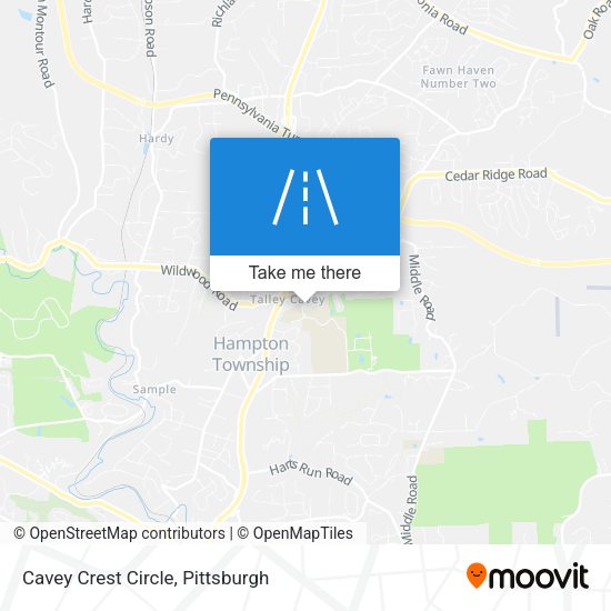 Mapa de Cavey Crest Circle