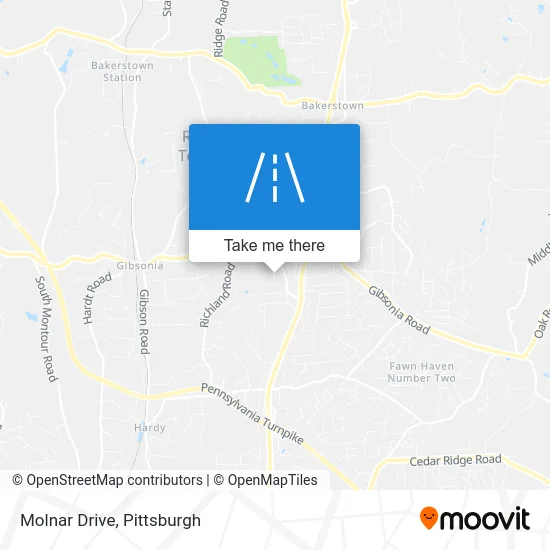 Molnar Drive map
