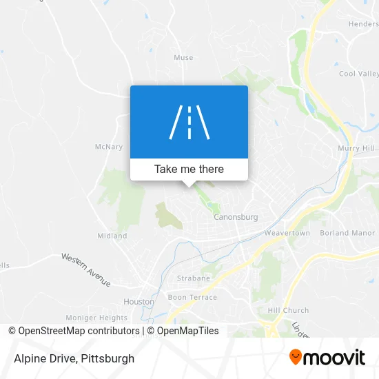 Alpine Drive map
