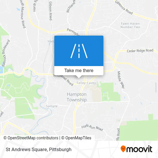 St Andrews Square map