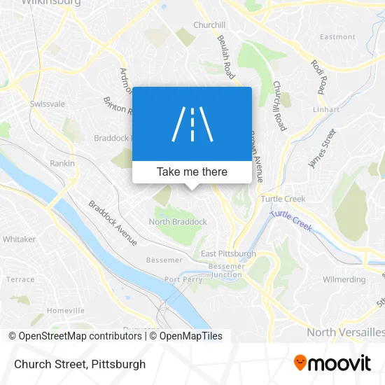 Church Street map
