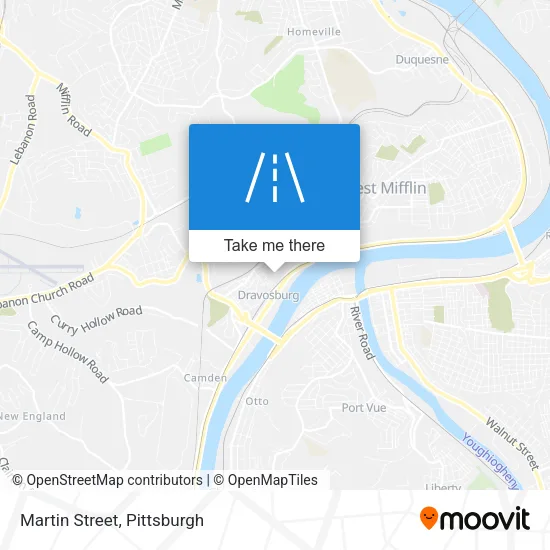 Martin Street map
