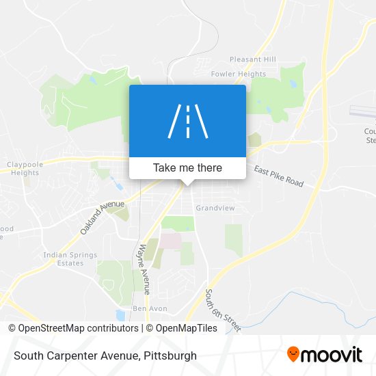 South Carpenter Avenue map