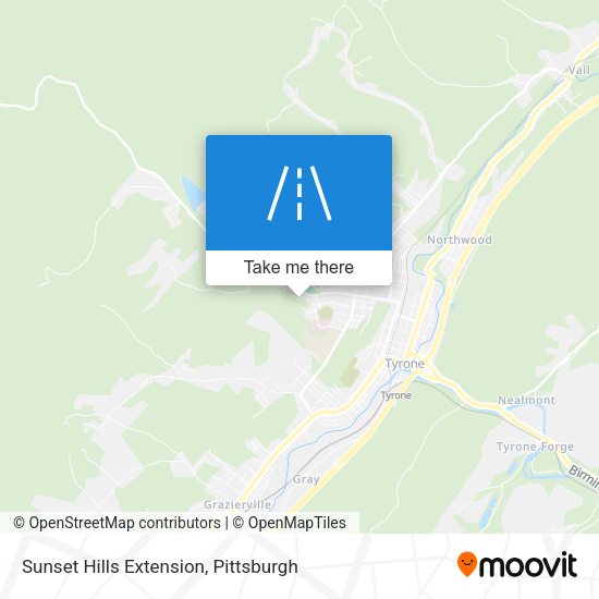Sunset Hills Extension map
