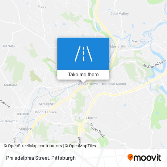 Mapa de Philadelphia Street