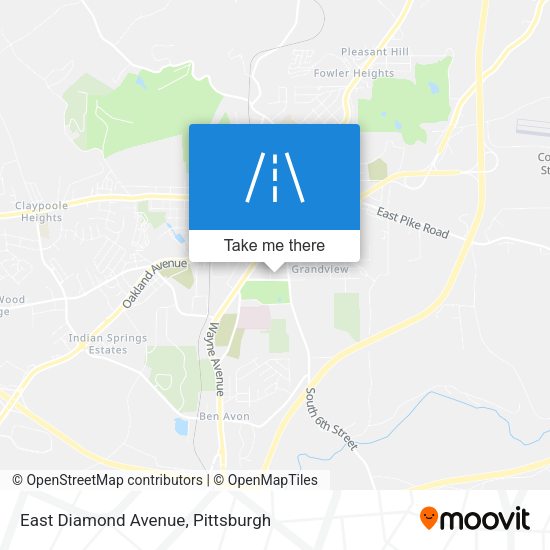 East Diamond Avenue map