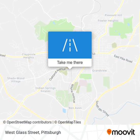 West Glass Street map