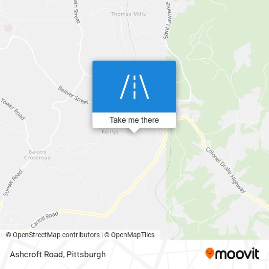 Mapa de Ashcroft Road