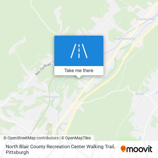 Mapa de North Blair County Recreation Center Walking Trail