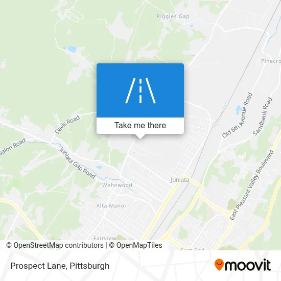 Prospect Lane map
