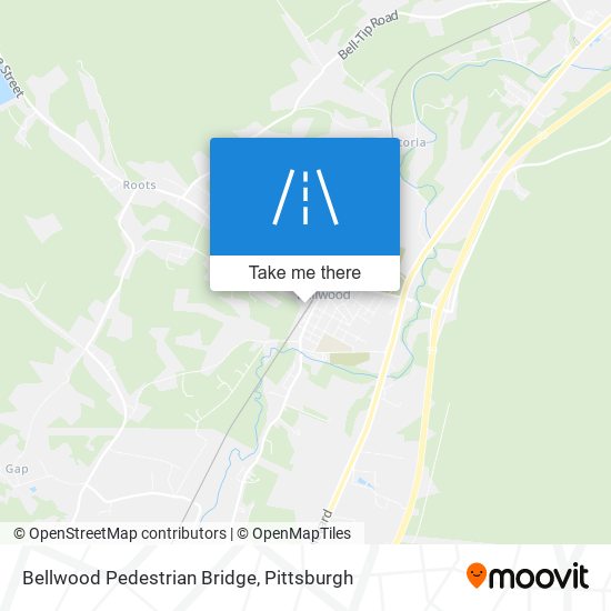 Bellwood Pedestrian Bridge map