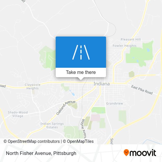 North Fisher Avenue map