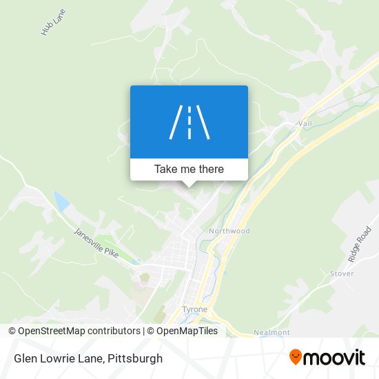 Glen Lowrie Lane map