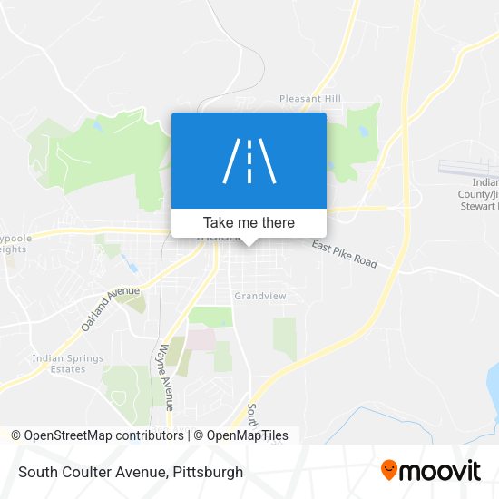 South Coulter Avenue map
