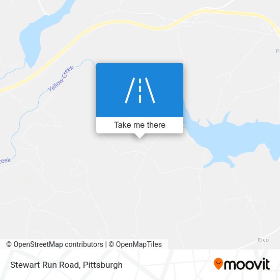 Stewart Run Road map