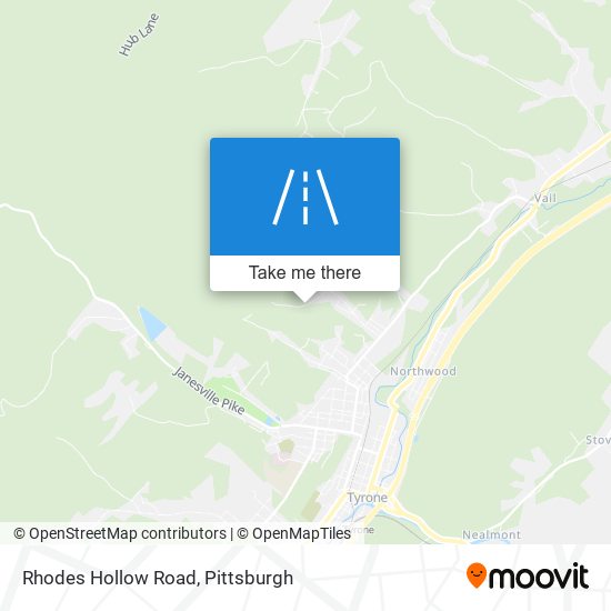 Rhodes Hollow Road map