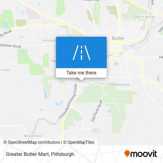 Mapa de Greater Butler Mart