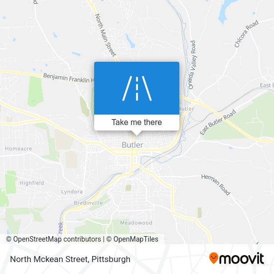 Mapa de North Mckean Street