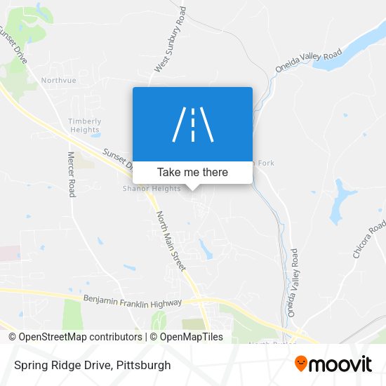 Spring Ridge Drive map