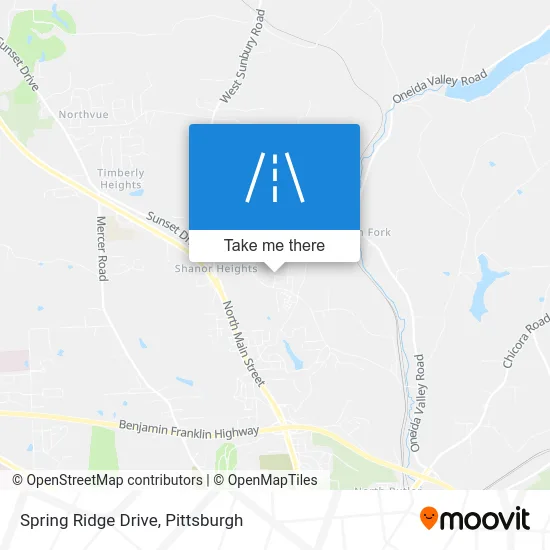 Spring Ridge Drive map