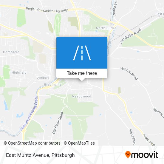 East Muntz Avenue map