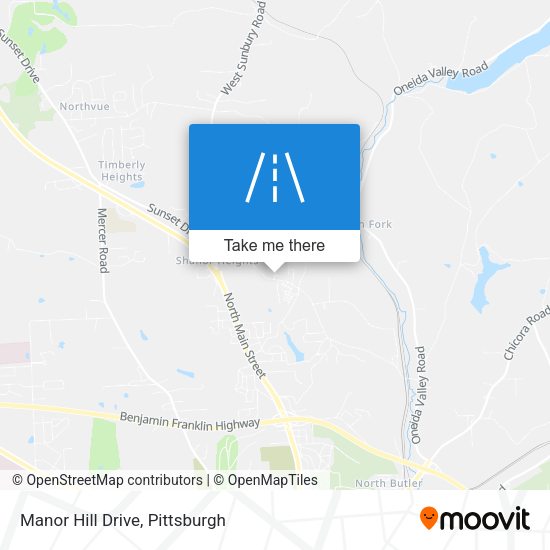 Manor Hill Drive map