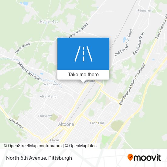 Mapa de North 6th Avenue