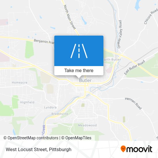 Mapa de West Locust Street