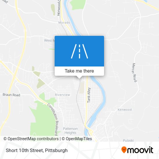 Short 10th Street map