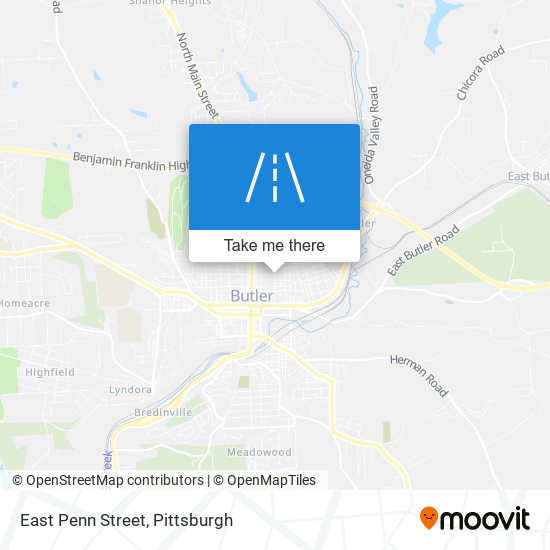 East Penn Street map