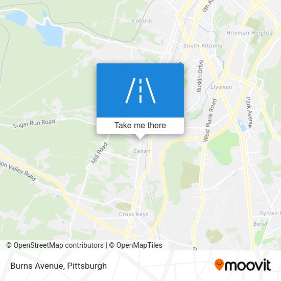 Mapa de Burns Avenue