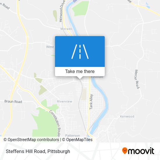 Steffens Hill Road map