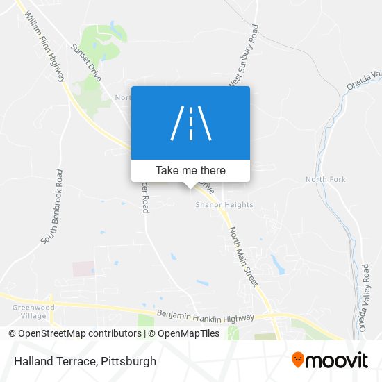 Halland Terrace map