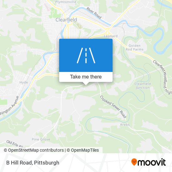 B Hill Road map