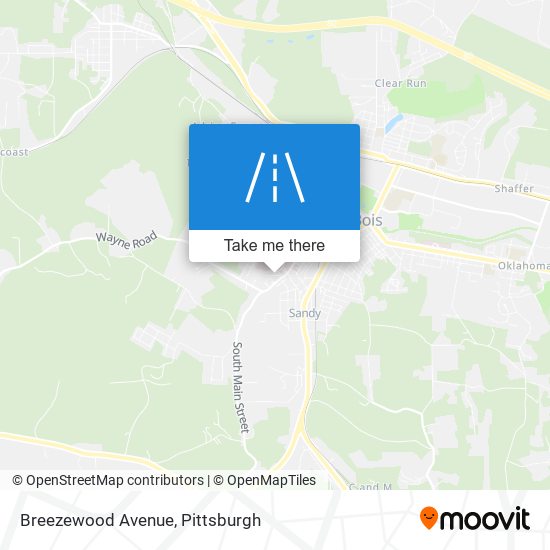 Breezewood Avenue map