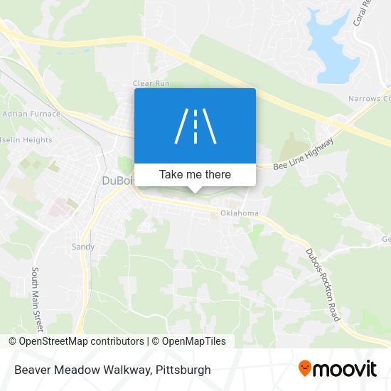 Mapa de Beaver Meadow Walkway