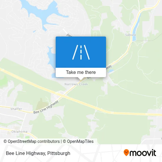 Bee Line Highway map