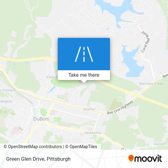 Green Glen Drive map