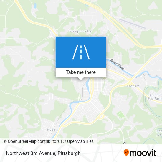 Mapa de Northwest 3rd Avenue
