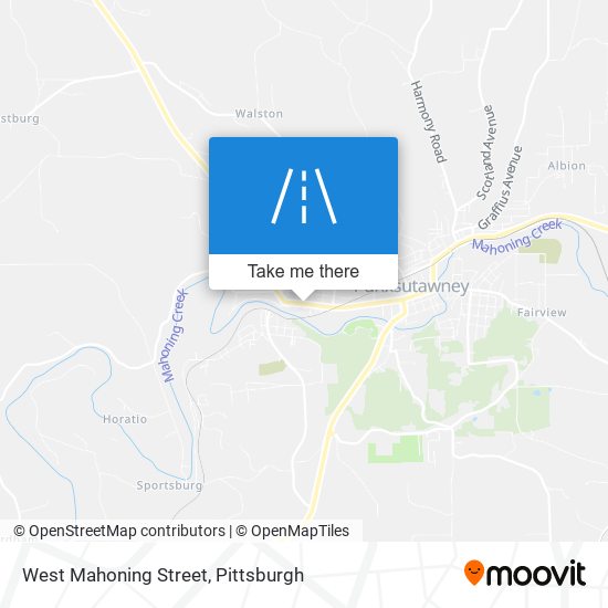 West Mahoning Street map