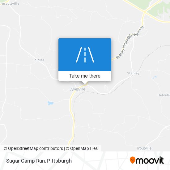 Sugar Camp Run map