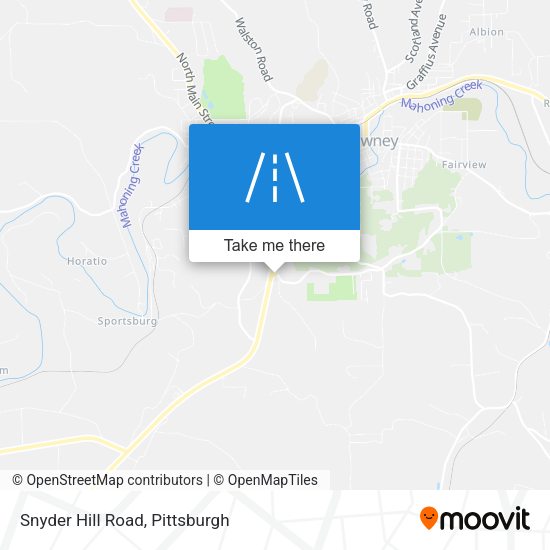 Snyder Hill Road map
