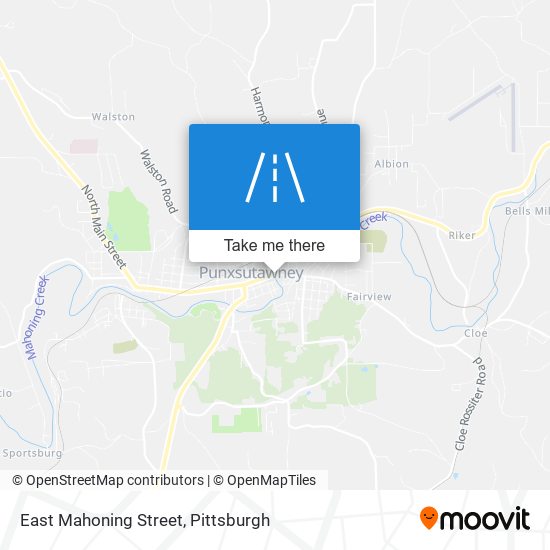 Mapa de East Mahoning Street