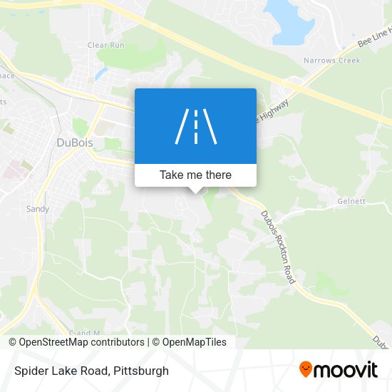 Spider Lake Road map