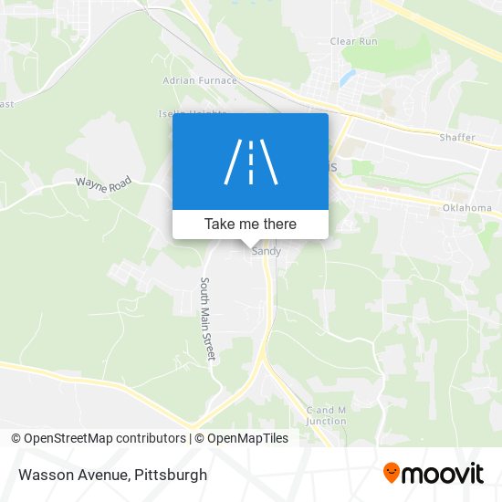 Mapa de Wasson Avenue