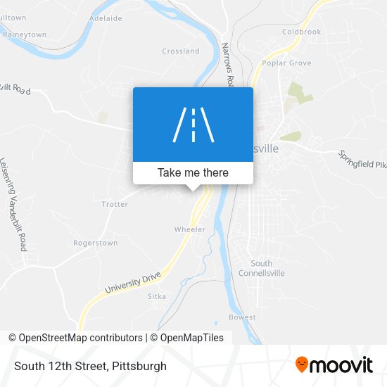 Mapa de South 12th Street