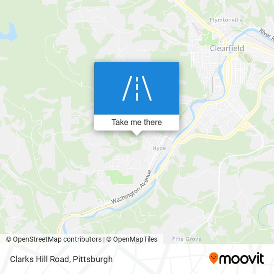 Mapa de Clarks Hill Road