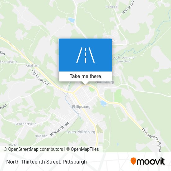 Mapa de North Thirteenth Street