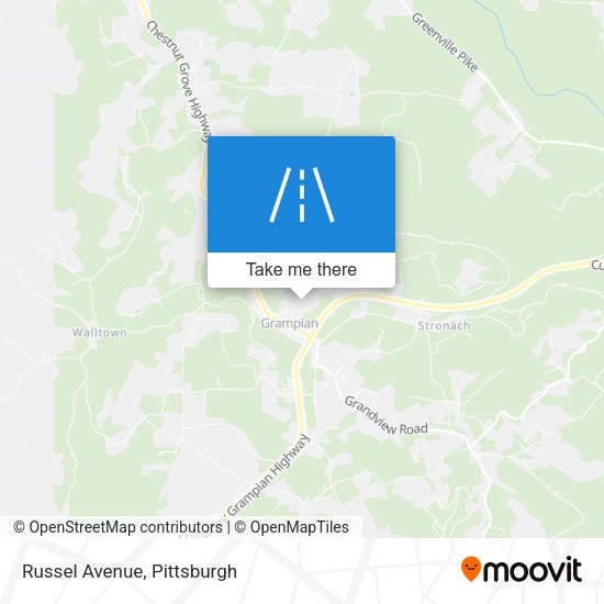 Mapa de Russel Avenue