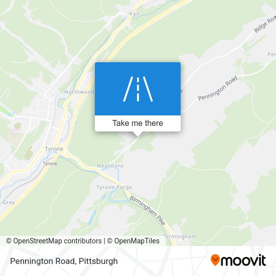 Pennington Road map